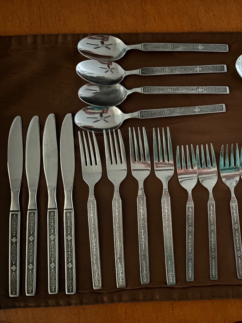 KASHMIR by National Stainless Korea mid century Flatware